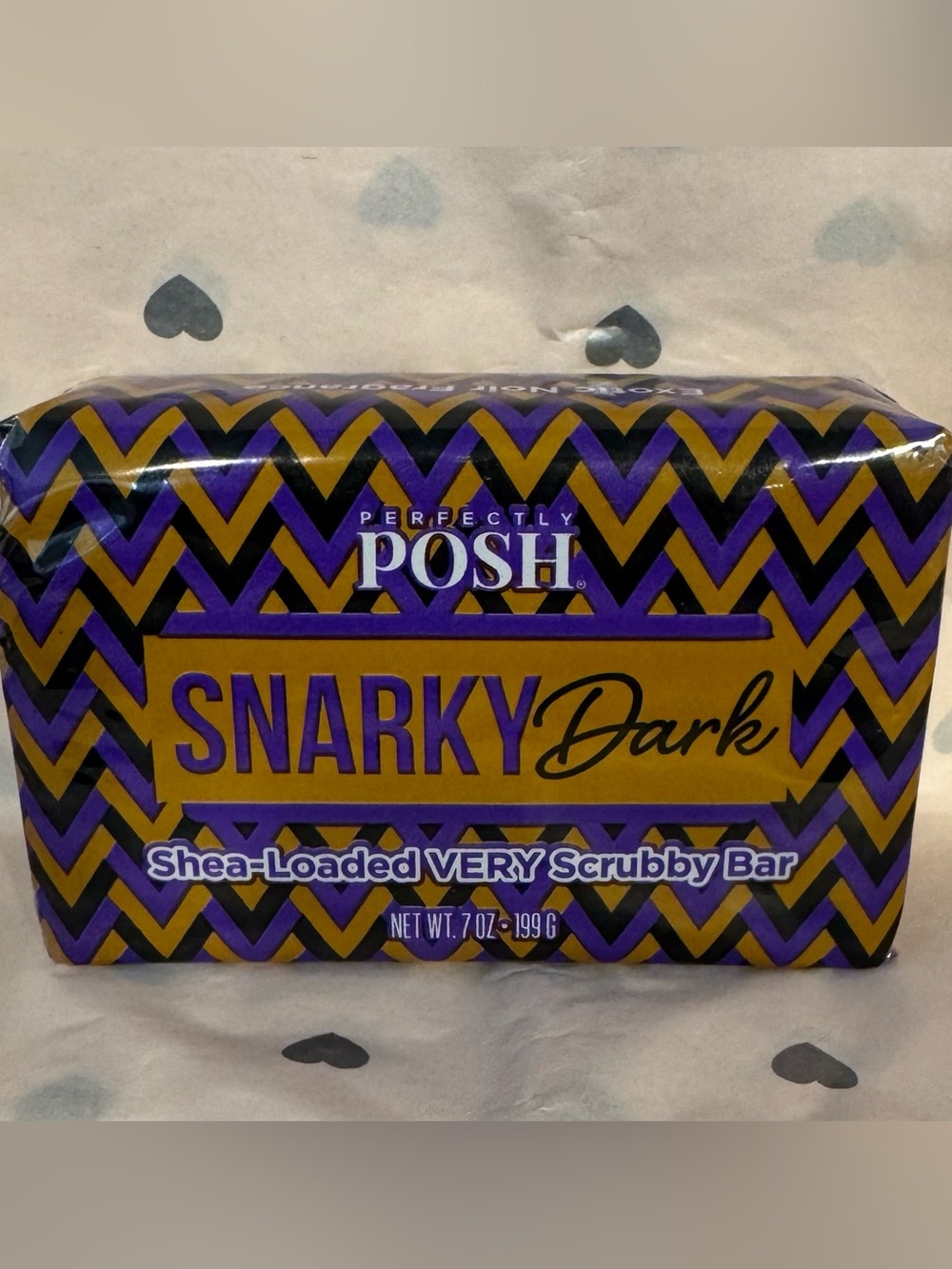 Perfectly Posh Snarky Dark Shea-Loaded Scrubby Bar NWT
